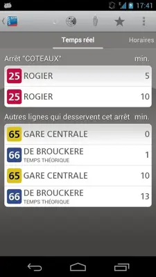 STIB mobile android App screenshot 1